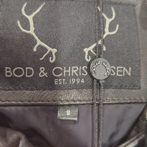 NWT Body & Christensen Black Super Soft Leather Puffer jacket - Picture 8 of 11